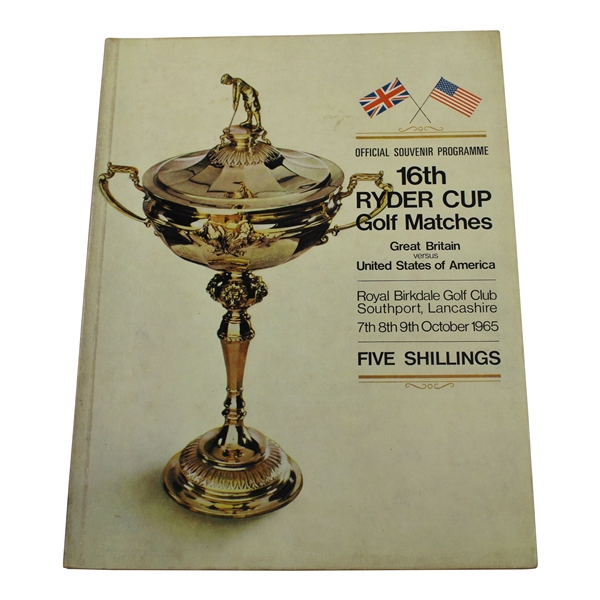 1965 Ryder Cup at Royal Birkdale Golf Club official Program - USA 19 1/2-12 1/2