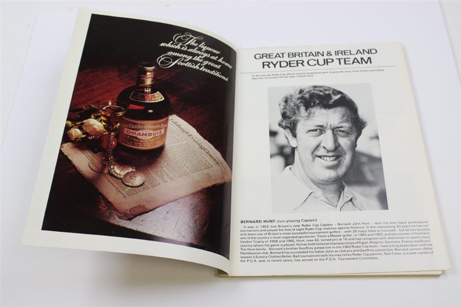 1973 Ryder Cup at Muirfield Golf Club official Program - USA 19-13