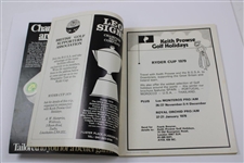 1977 Ryder Cup at Royal Lytham & St. Annes GC official Program - USA 12 1/2-7 1/2
