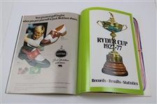 1977 Ryder Cup at Royal Lytham & St. Annes GC official Program - USA 12 1/2-7 1/2