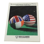 1977 Ryder Cup at Royal Lytham & St. Annes GC official Program - USA 12 1/2-7 1/2