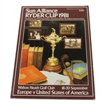 1981 & 1983 Ryder Cup Programs - Walton Heath Golf Club & PGA National Golf Club