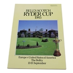 1985, 1987 & 1989 Ryder Cup Programs - The Belfry, Muirfield Village & The Befry