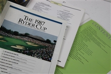 1985, 1987 & 1989 Ryder Cup Programs - The Belfry, Muirfield Village & The Befry