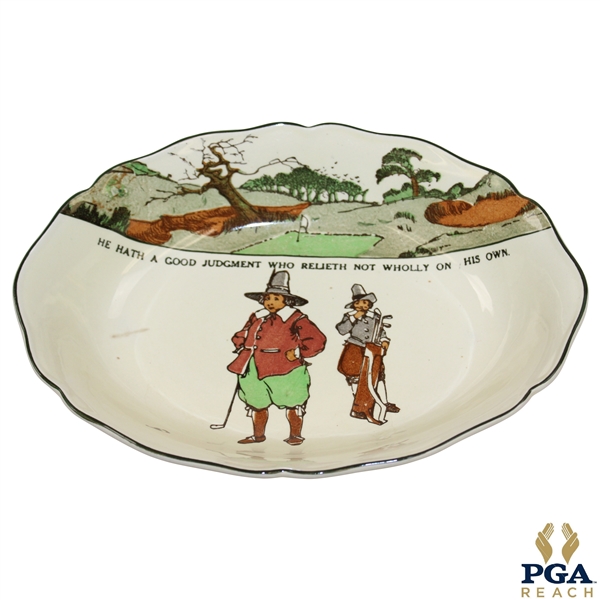 Royal Doulton England He Hath A Good Judgment Who Relieth Not Wholly On His Own Bowl