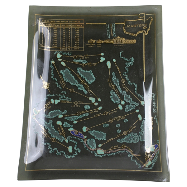 Classic Masters Tournament Course Aerial View Glass Dish/Tray