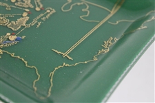 Classic Masters Tournament Course Aerial View in United States Logo Glass Dish/Tray