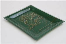 Classic Masters Tournament Course Aerial View in United States Logo Glass Dish/Tray