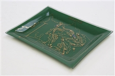 Classic Masters Tournament Course Aerial View in United States Logo Glass Dish/Tray