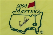 Arnold Palmer Signed 2000 Masters Tournament Embroidered Flag JSA ALOA