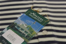 2002 Masters Tournament Masters Collection Navy w/White/Lt Green Golf Shirt - Size XL - Unopened