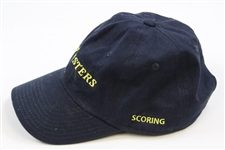 Masters Tournament SCORING Navy w/Yellow Stitch Writing Caddy Hat