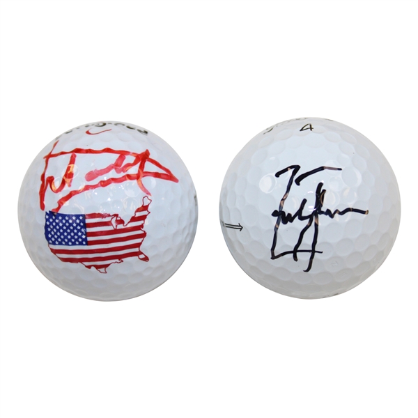 Ryder Cup Captains Luke Donald & Zack Johnson Signed Golf Balls JSA ALOA