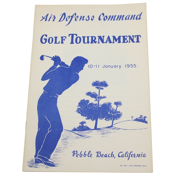1955 Air Defense Command Golf Tournament Pebble Beach Program