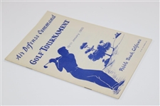 1955 Air Defense Command Golf Tournament Pebble Beach Program