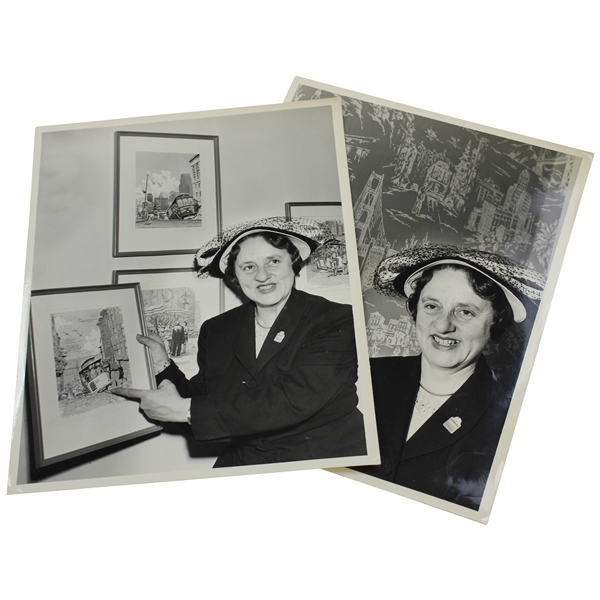 Helen Lengfeld Smiling w/ California Artwork Original Photos Incl. Close Shot