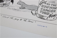 Walt Disney Proof Cartoon For National Golfer Publication
