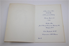 Bob Hope 75Th Birthday Invitation With 1949 Original Oversize Photo
