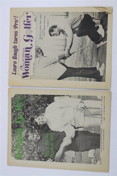 Nine (9) 1972-1974 California Woman Golfer Issues Laura Baugh Turns Pro