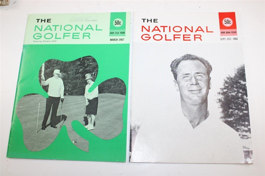 Twelve (12) 1958-1968 The National Golfer Magazine Issues Pebble Beach