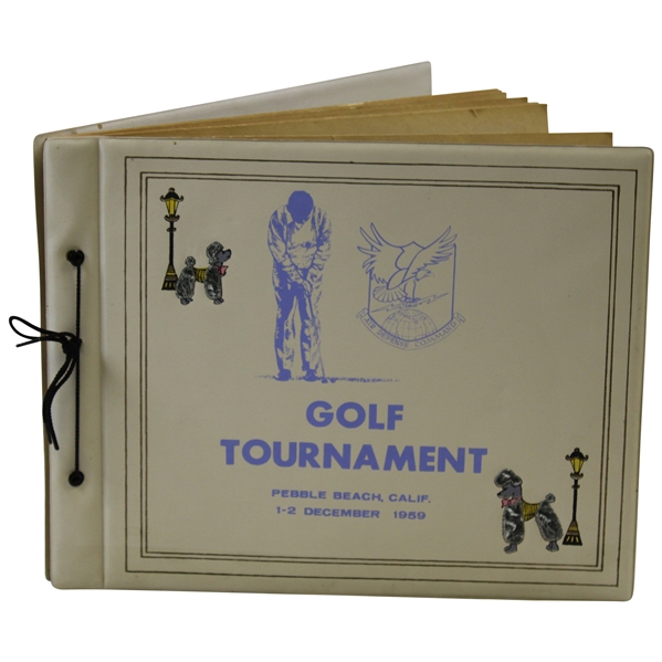 1959 Air Defense Command Golf Tournament At Pebble Beach Scrapbook w/Original Photos