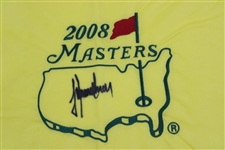 Trevor Immelman Signed 2008 Masters Embroidered Flag JSA ALOA