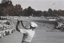 Ben Hogan Iron Shot Into 18th Green at 1950 US Open Photo - Framed