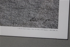 Ben Hogan Iron Shot Into 18th Green at 1950 US Open Photo - Framed