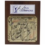 Gary Player, Ray Floyd, Lee Trevino & 20 Champs Signed 1996 PGA at Valhalla Golf Club Plaque JSA ALOA