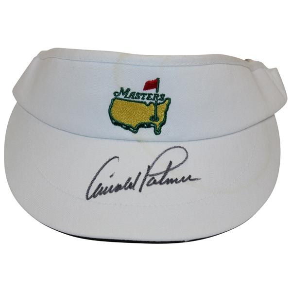 Arnold Palmer Signed Masters Visor JSA ALOA