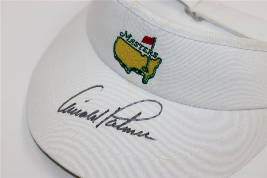 Arnold Palmer Signed Masters Visor JSA ALOA