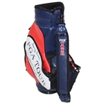 Vijay Singh, Larry Mize, Fuzzy Zoeller, Bernhard Langer & 3 Others Signed PGA Tour Mini Golf Bag JSA ALOA