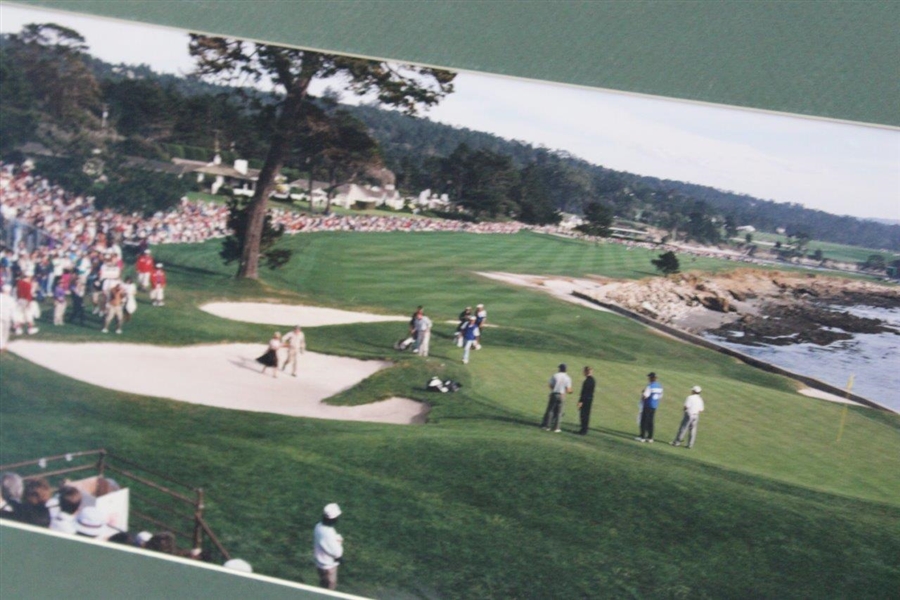 Bill Murray & Lady In Dress 18th Hole Pebble Beach Panoramic Original Photo, Negative & Rights From Tom Treick