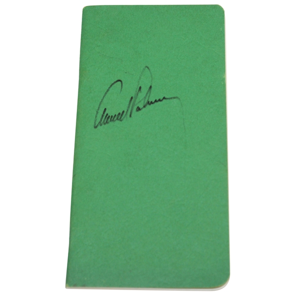 Arnold Palmer Signed Official Masters Tournament Yardage Book JSA ALOA