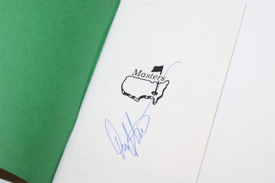 Arnold Palmer Signed Official Masters Tournament Yardage Book JSA ALOA