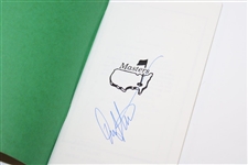 Arnold Palmer Signed Official Masters Tournament Yardage Book JSA ALOA
