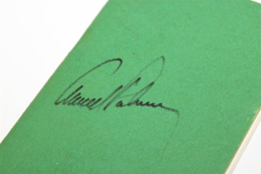 Arnold Palmer Signed Official Masters Tournament Yardage Book JSA ALOA