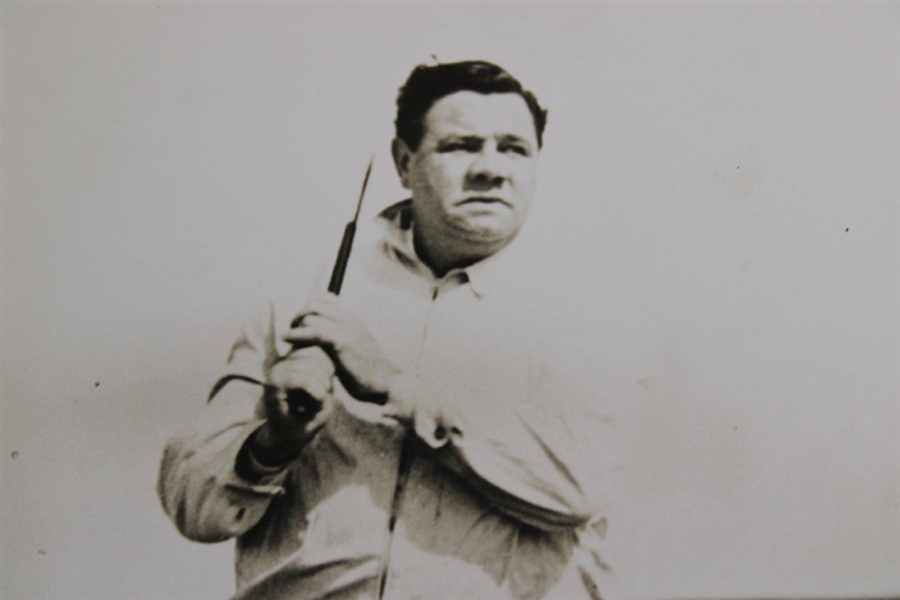 Babe Ruth Post-Swing Full Body Golfing Original Photo