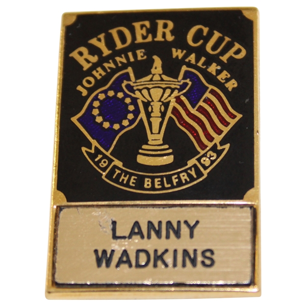 Lanny Wadkins 1993 Ryder Cup at The Belfry Contestant Pin