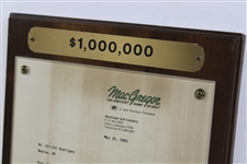Chi Chi Rodriguez's 1985 MacGregor Congratulatory Newest Millionaire Signed Letter Plaque