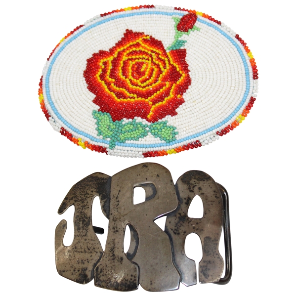 Chi Chi Rodriguezs Personal Flower & Sterling Silver JRA Belt Buckles
