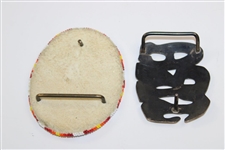 Chi Chi Rodriguez's Personal Flower & Sterling Silver JRA Belt Buckles