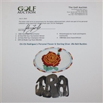 Chi Chi Rodriguez's Personal Flower & Sterling Silver JRA Belt Buckles