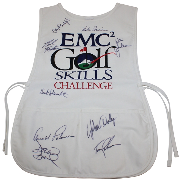 Chi Chi Rodriguez's Palmer, Irwin, Daly & Others Signed EMC Golf Skill's Challenge Caddy Bib JSA ALOA
