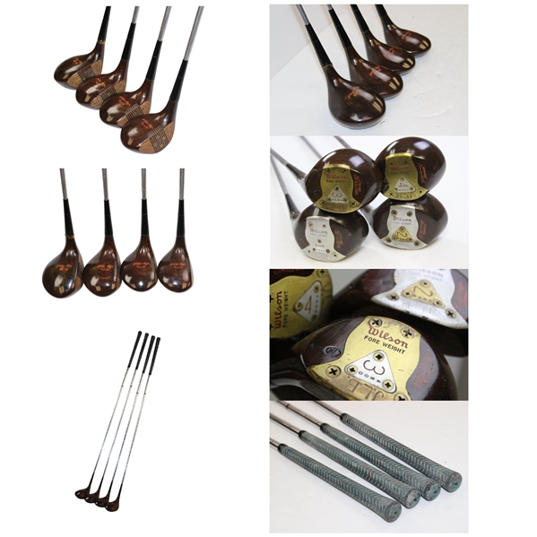 Joe Louis' Personal Irons, Putter & Woods w/Bag Tags in 'The Champ' Wilson Golf Bag c.1952