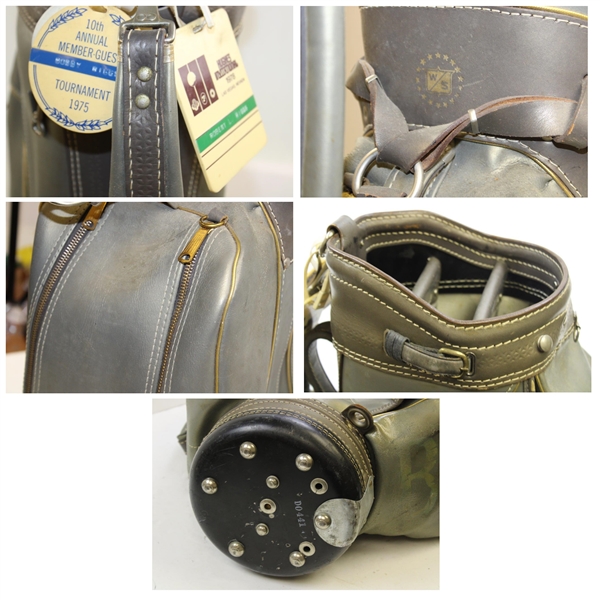 Bobby Riggs Personal Irons, Putter & Woods w/Bag Tags in Personal Golf Bag