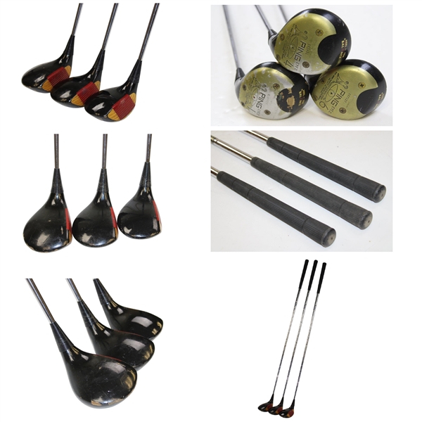 Ed McMahon's Personal Irons, Putter & Woods w/Bag Tags in Personal Golf Bag
