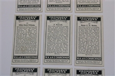 Nine (9) Assorted 1931 WA & AC Churchmans Prominent Golfers Tobacco Cards 