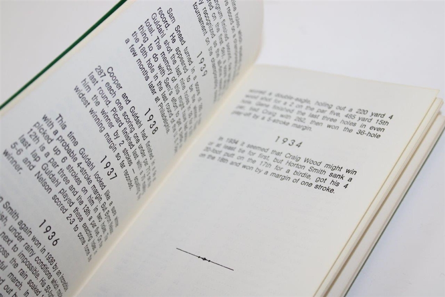 1934 – 1984 Records of The Masters Tournament Booklet