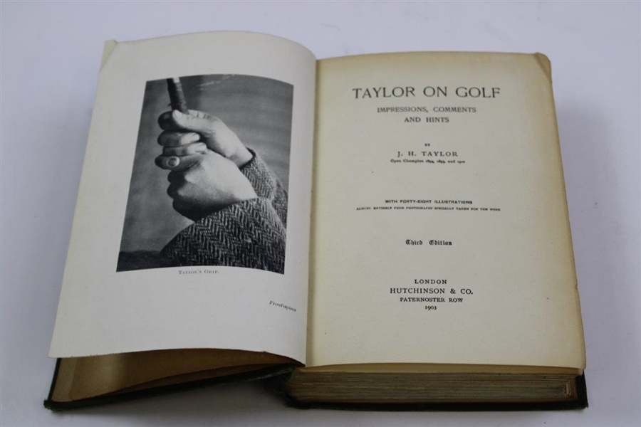 1903 'Taylor On Golf Impressions - Comments & Hints' by J.H. Taylor - 3rd Ed.